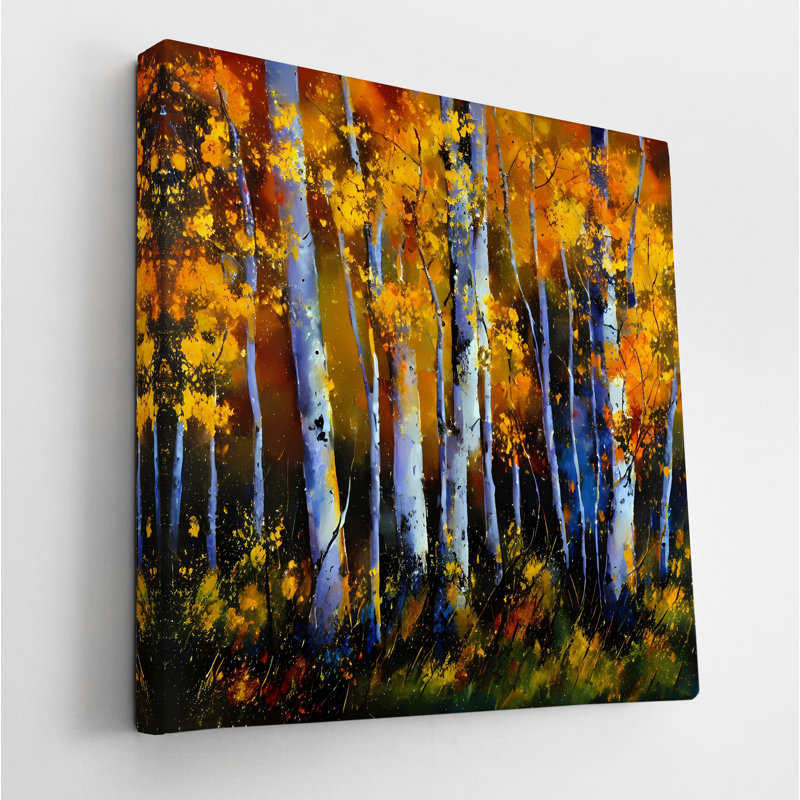 Autumn Birch, 42" H x 42" W