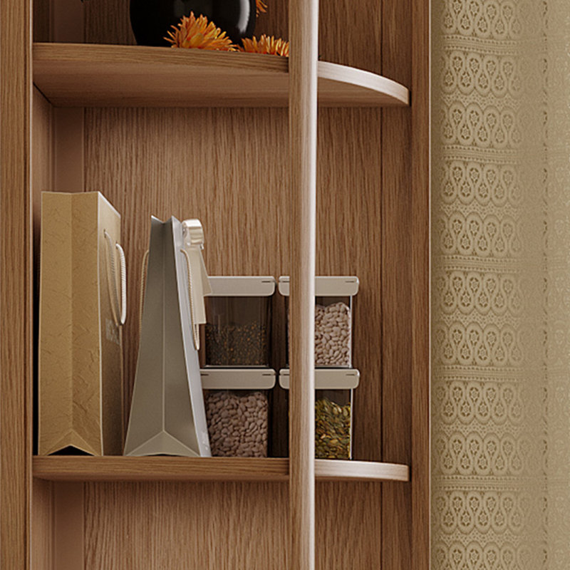 Bibliothèque d'angle en bois massif de style français