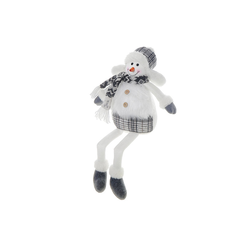 Bonhomme de neige d'hiver en peluche
