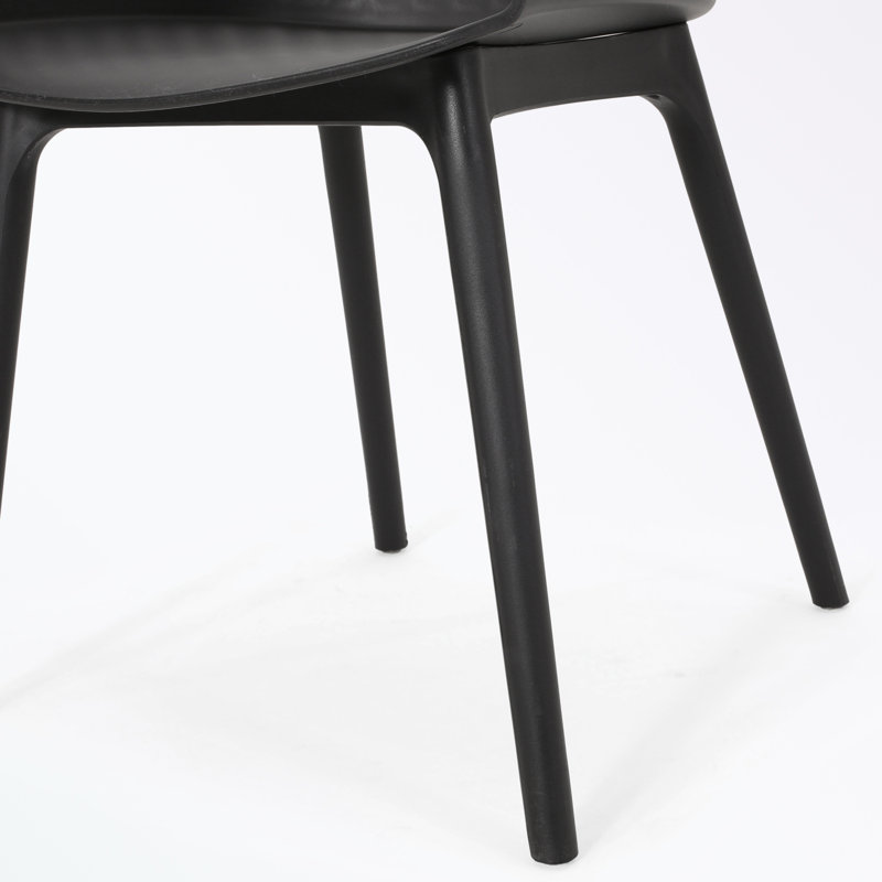 ensemble de 2 chaises de patio, Noir