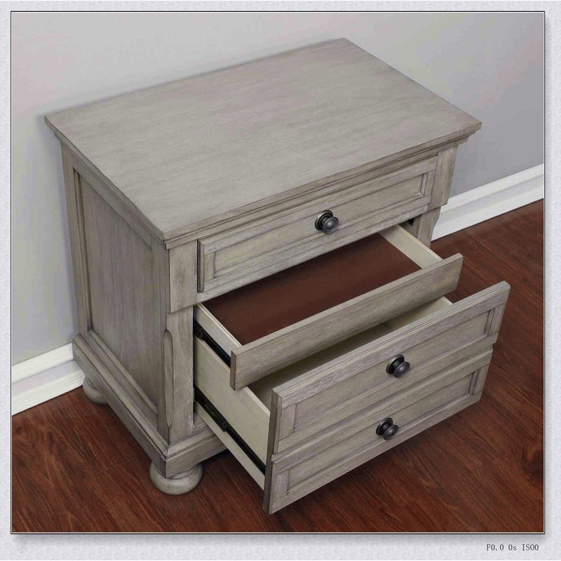 Table de chevet style transitionnel 1pc