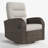 Oversized Wicker Outdoor Swivel Glider Recliner Chair with Cushions-860969932