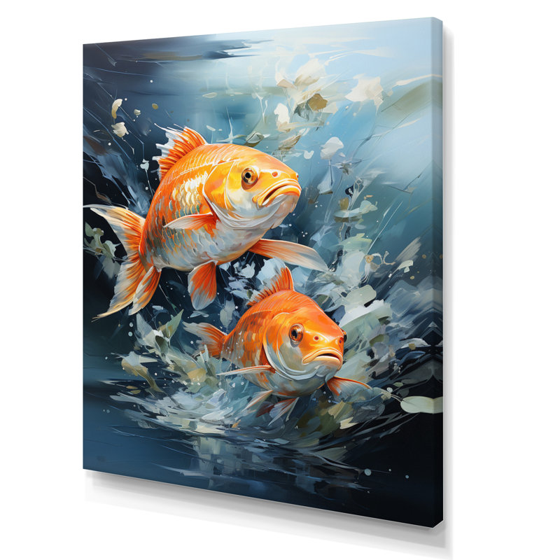 " Fishing Carp Collage II ", 20" H x 12" W x 1" D, Wrapped Canvas