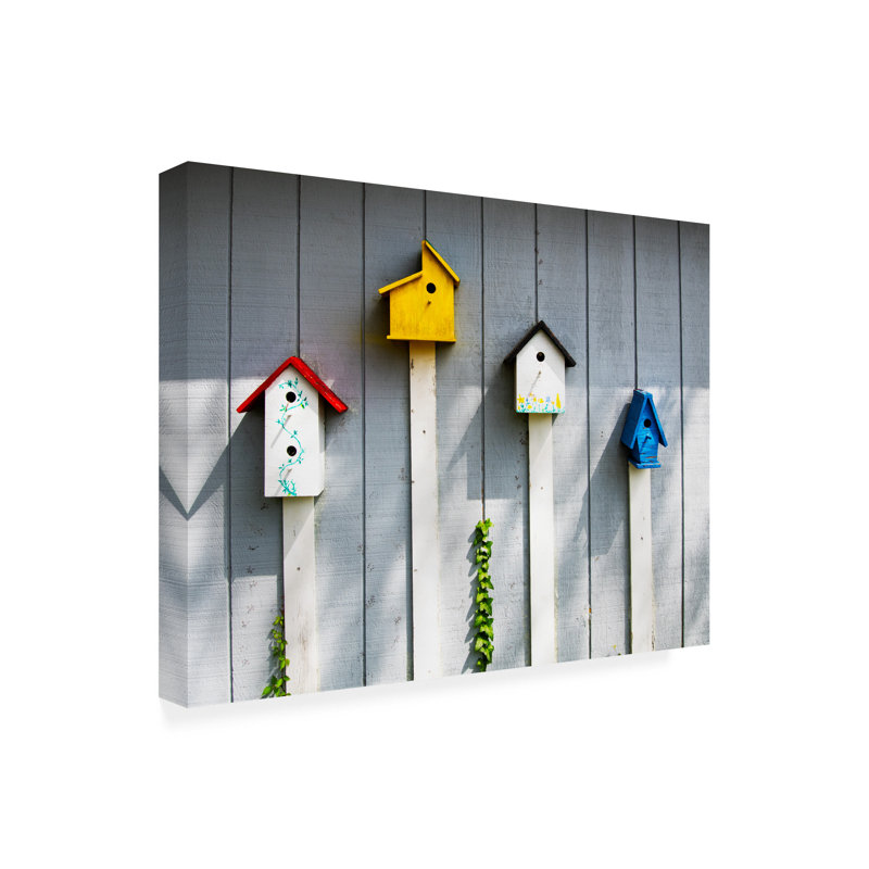 «Robert Birds», «Bird House», art sur toile, H 35 po x l 47 po x P 2 po