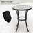Doolittle Steel Bar Table With Ceramic Tile Top