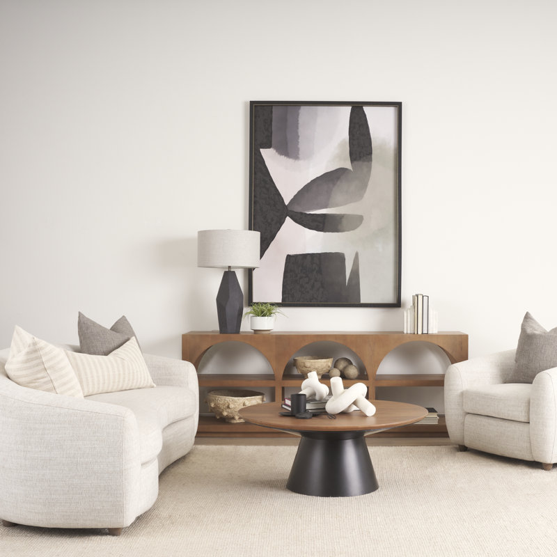Kadedra Solid Wood Top Single Coffee Table