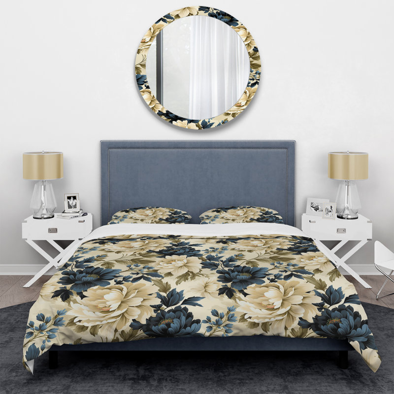 Ensemble de housse de couette Timeless Damask Legacy, Housse de couette pour grand lit et 2 taies décor