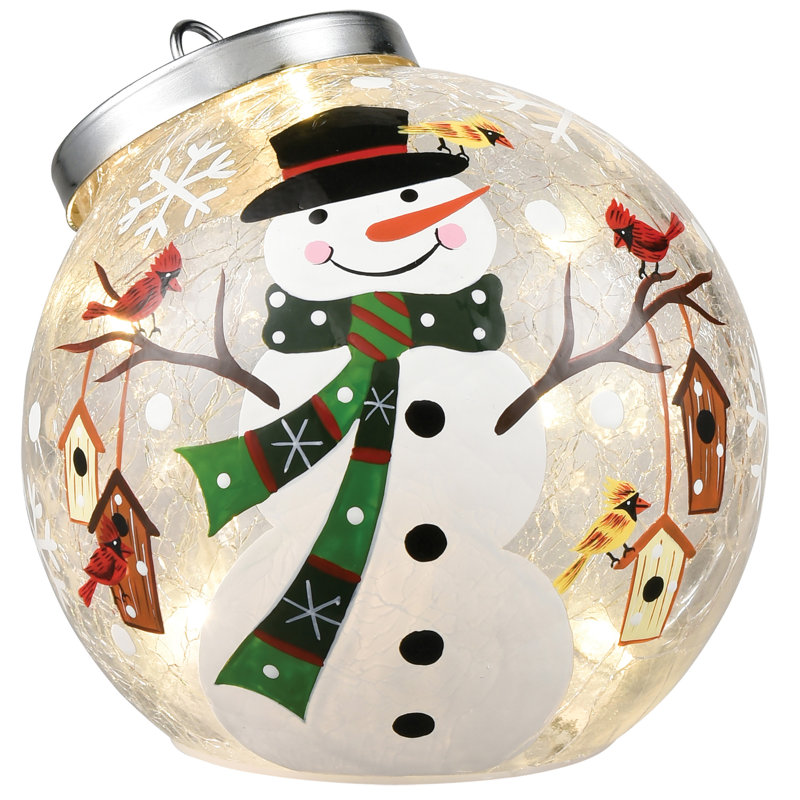 Studio 66 Christmas Lighted Snowmen Snow Globe
