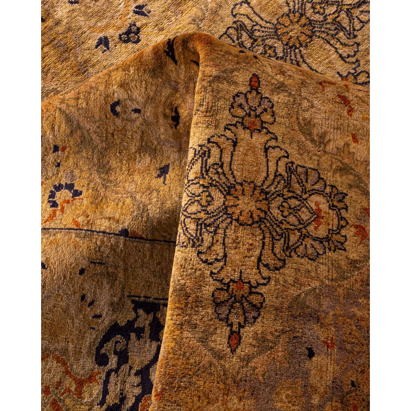 Fine Vibrance One-of-a-Kind 6'3" X 8'8" Hand Knotted Area Rug