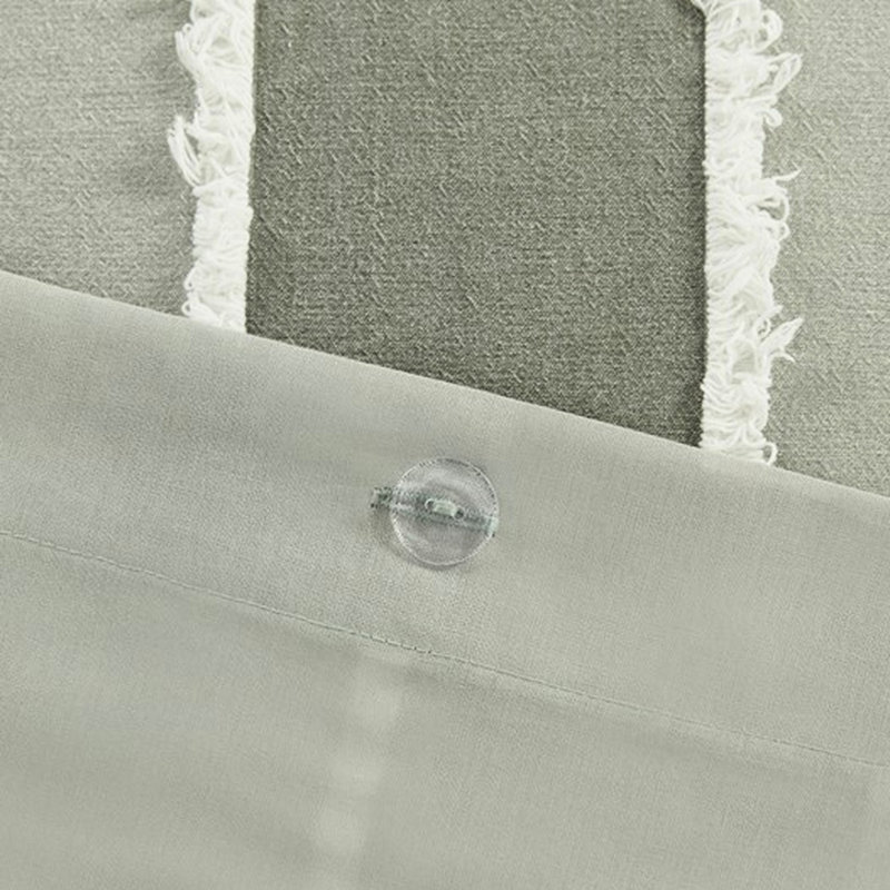 Housse de couette 100% coton pour lit très grand / très grand avec rayures alternant