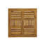 Table d'appoint extérieure en bois d'acacia Hampton, finition naturelle, carré 20 po
