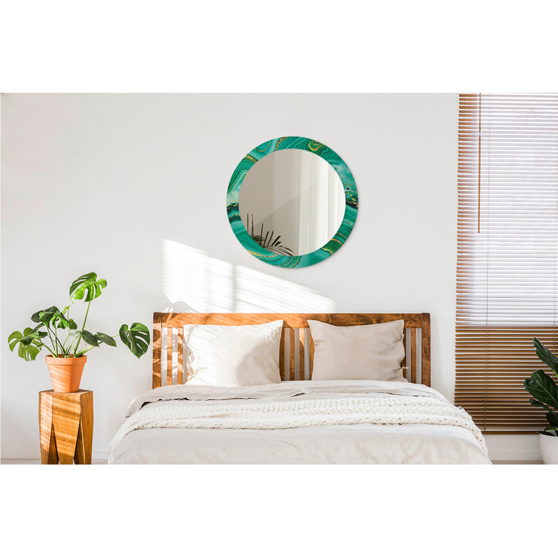 Huldar Glass Flat Wall Mirror, 70cm H x 70cm W
