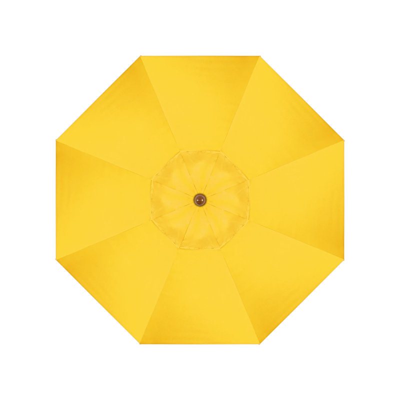Parasol de marché octogonal 7,5 'x 7,5' Manon, Toile Sunbrella® jaune tournesol