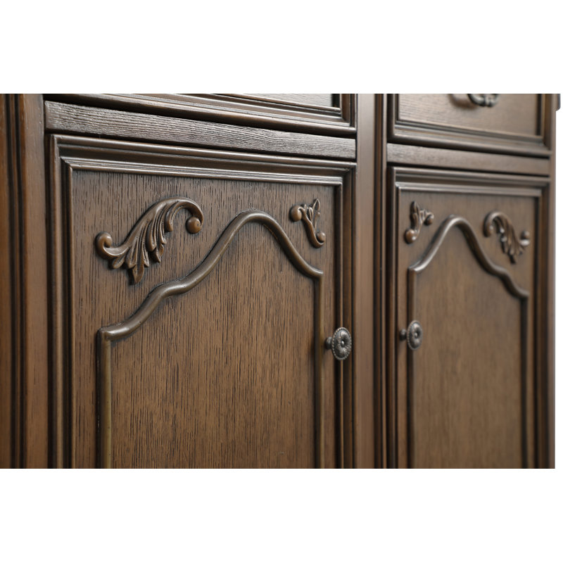 COSMO 2-Drawer Accent Chest, Dark Oak