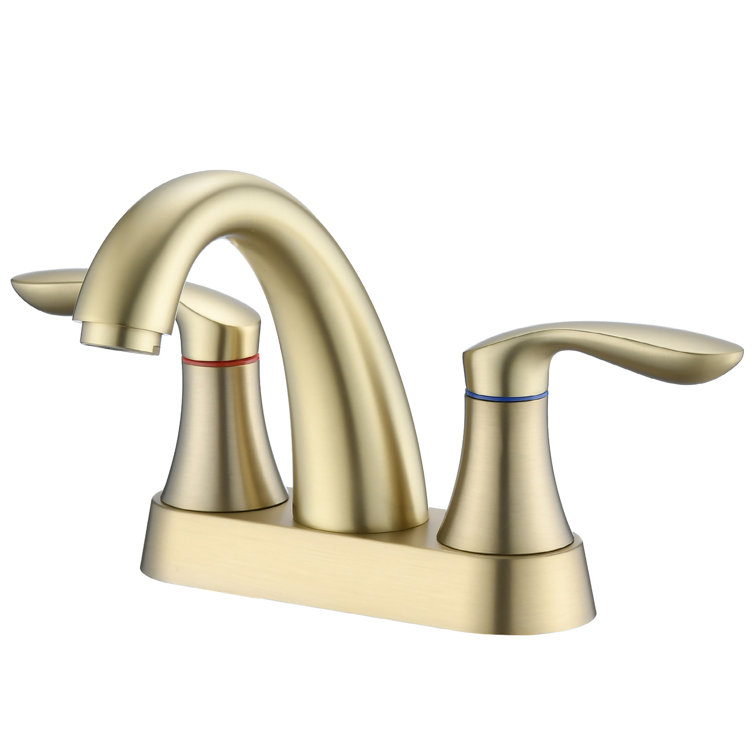 Centerset Faucet 2-handle Bathroom Vanity Faucet with Drain Assembly