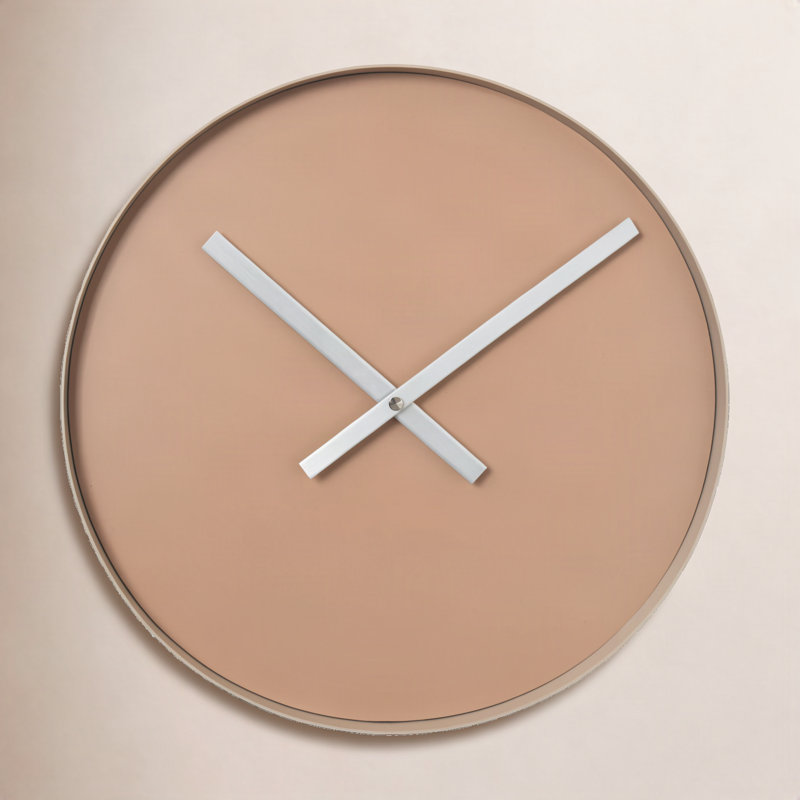 Rim Analog Wall Clock, Large, Indian Tan