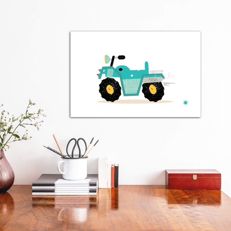Quad, impression d'art graphique, Toile tendue, Pas de tapis, H 26 po x l 40 po x 1,5 po