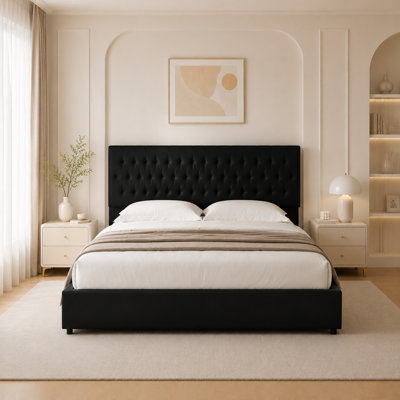 4 Drawers Upholstered Storage Bed