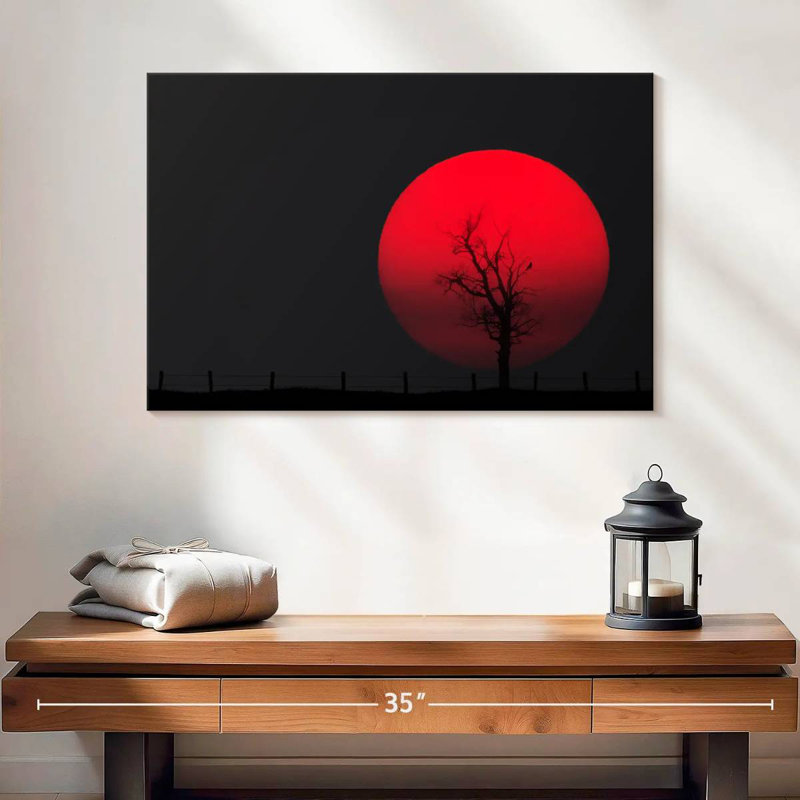 Oberle Red Full Moon, 16" H x 24" W