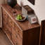 Commode d'appoint style rétro en noyer noir