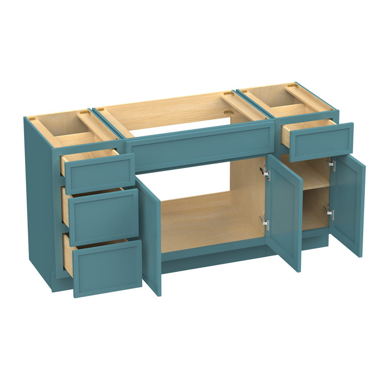 60'' Single Bathroom Vanity Base Only, Teal