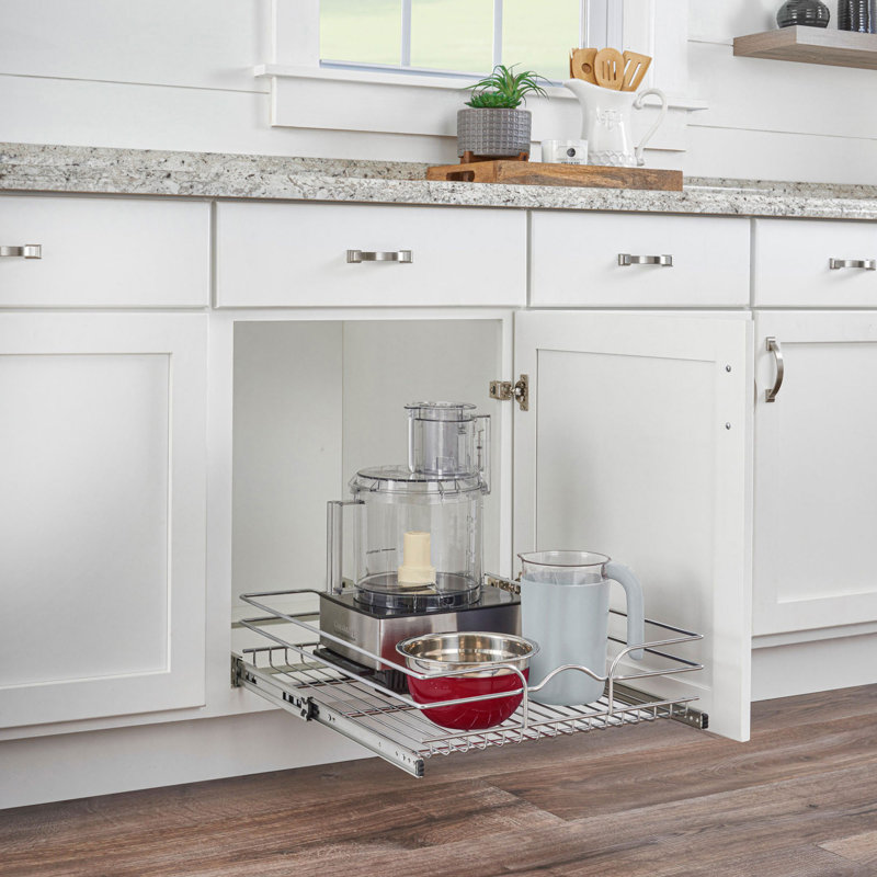 Rev-A-Shelf Kitchen Cabinet Shelf Organizer, 5WB1-2120CR-1 (2 Pack), 5.56" H x 22" W x 14.5" D