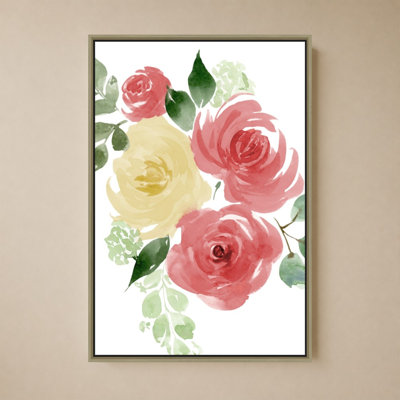 Sophia Pink Bloom II by Lucille Price - Graphic Art on Canvas