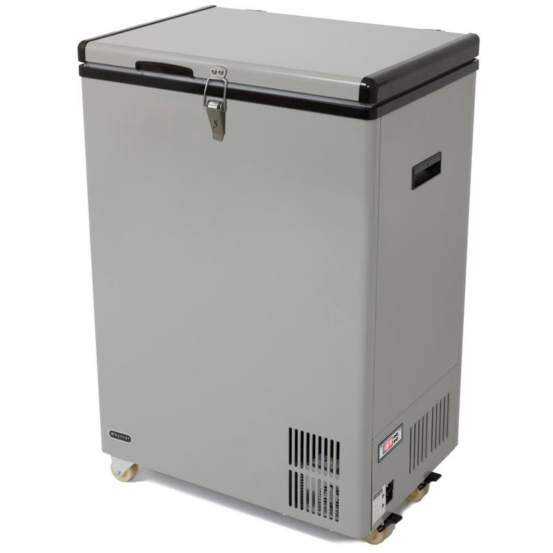 Whynter 95 Quart Portable Freezer/Refrigerator with 12v DC Option and Wheels, Grey