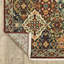 Tapis de couloir oriental rouge et ivoire 2 'X 10'