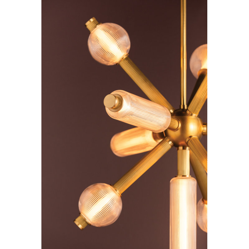 ATOM 10 light LED Chandelier by Corbett Lighting