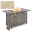 Table de foyer d'extérieur au propane de 43 po Patiojoy de 50 000 BTU avec foyer à grain de bois