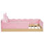 Upholstered Bed With Pillows And Bags On Sides-1033513955