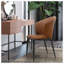 Chaise d'appoint en cuir Keldin-1497461106