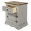 Damien 1 Drawer 1 Door Bedside Cabinet, Pine, Corona Design-20461123