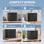 Réfrigérateur compact 1,62 pi³, mini-frigo, noir