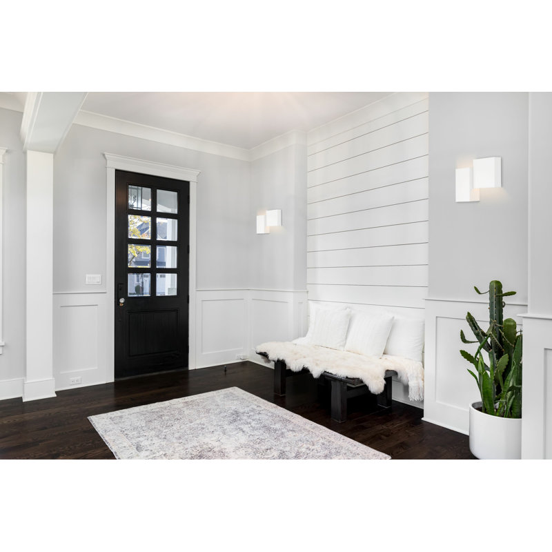 Madrid Flush Mounted Sconce, Matte White