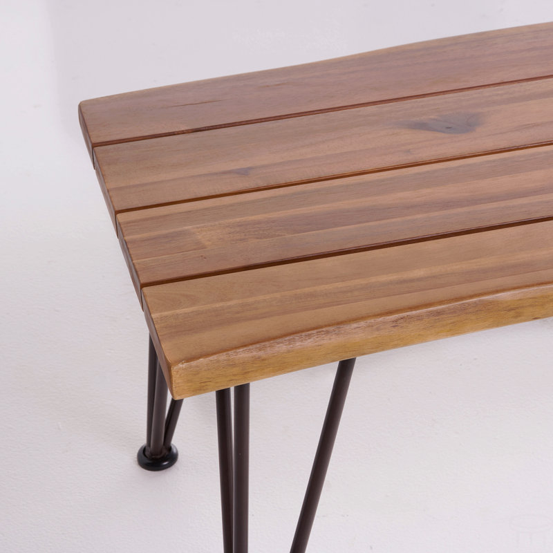 Table basse en bois et métal