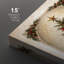 Art rétro de sapin de Noël et couronne, photos de salon de vacances, impression sur toile encadrée, 2 pièces-126031662-126031663