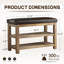 Banc de rangement rembourré pour chaussures en similicuir Hahnville-540808327-563548477
