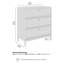 Commode 3 tiroirs Almodovar, mobilier de chambre