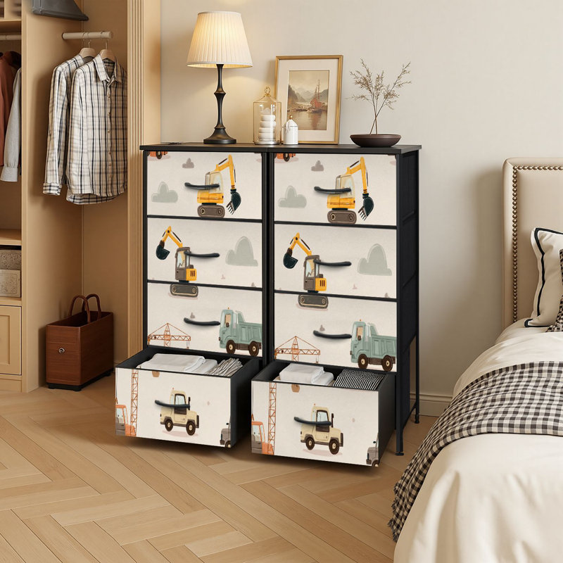 Commode de rangement verticale à 4 tiroirs