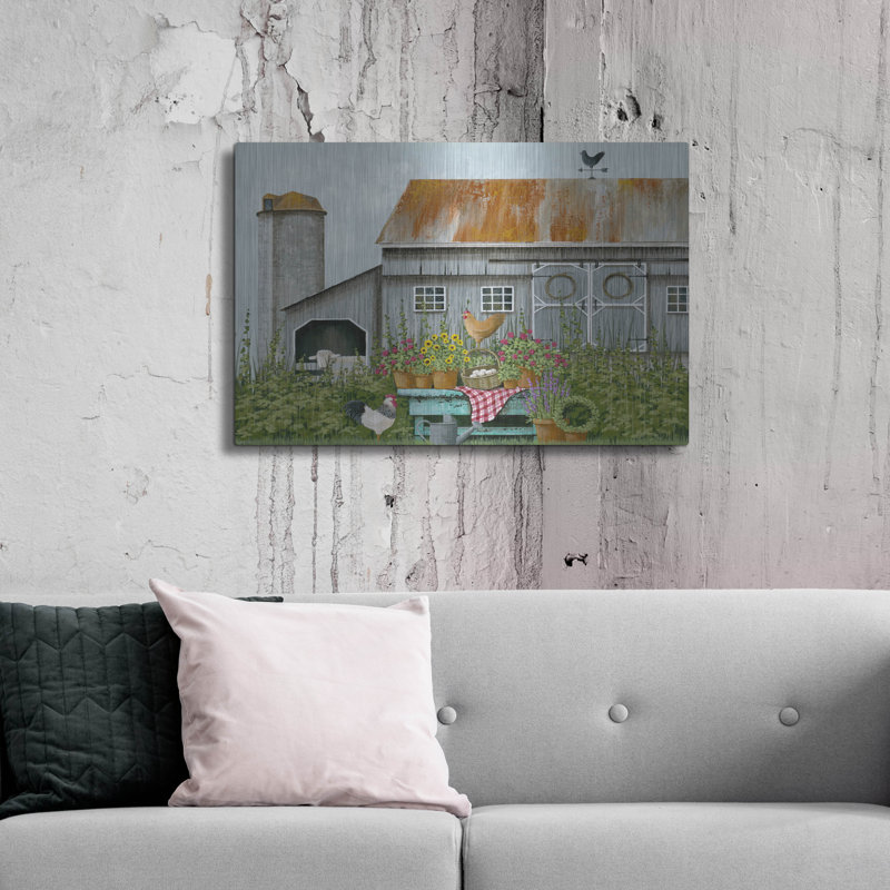  «Summer Bounty» par Tanya Nyp, art mural en métal, 36 po x 24 po, H 24 po x l 36 po