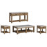 Wilmot Rectangular Caster Cocktail Table With 2 End Table And Sofa Table