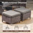  5-Piece Patio Furniture Set With Swivel Glider Chairs, 6-Inch Ultra-Plush Cushions & Water-Resistant Olefin Fabric-2013294460-2013294463