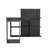 Masai Writing Computer Desk, Five Open Shelves-75264446