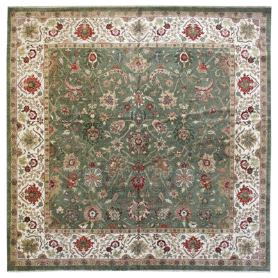 Sultanabad One-of-a-Kind 12' x 12'2" Area Rug in Green/Beige