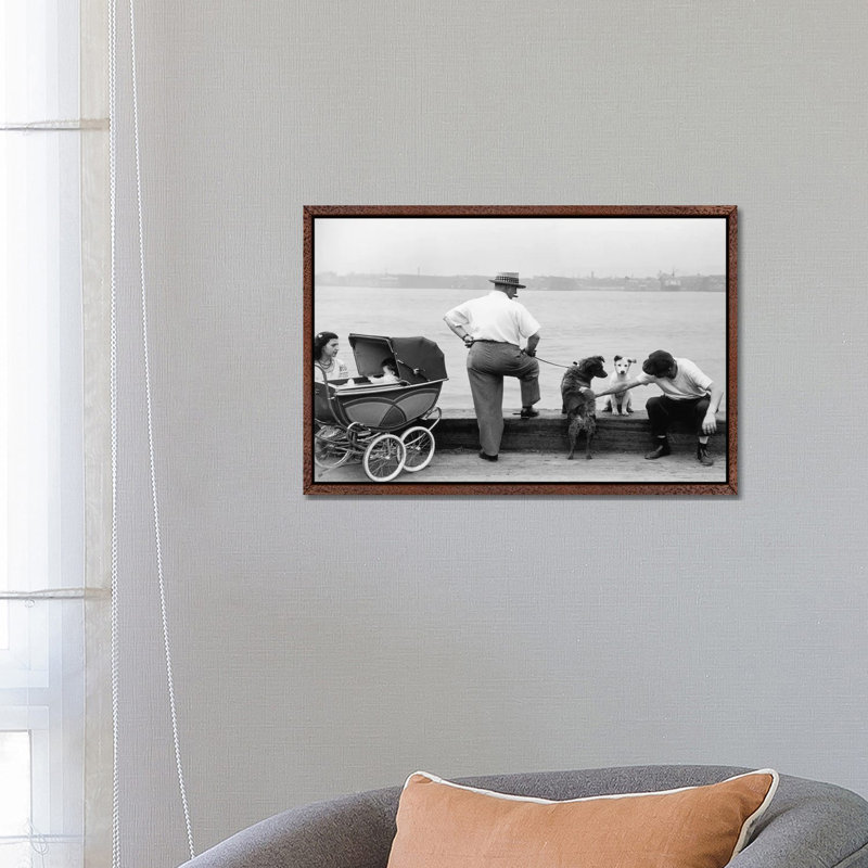 Sunday Afternoon (Gansevoort Pier NYC, 1948) by Ruth Orkin - Print on Canvas, 66.04 cm H x 45.72 cm W