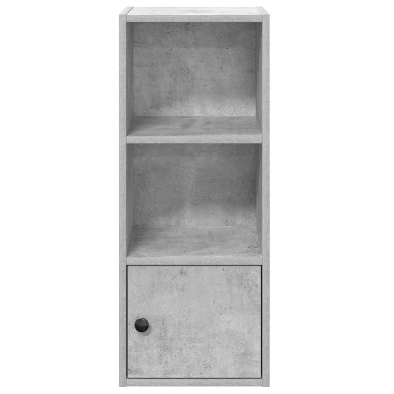 Conary 31cm W Bookcase, (3 Shelves) 77cmH x 31cmW x 24cmD, Concrete Grey