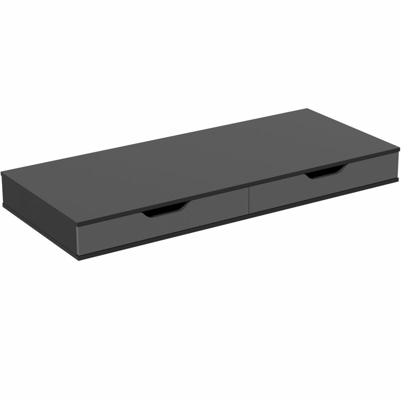 VIVO - Plateau de table universel noir de 55 po x 24 po pour cadres de bureau assis / debout (DESK-Top55B-H)