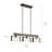 Pelle 3 - Light Kitchen Island Geometric Chandelier